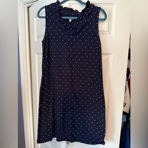 Navy polkadot Talbots size medium dress